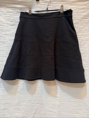 Express Black Circle Skater Skirt